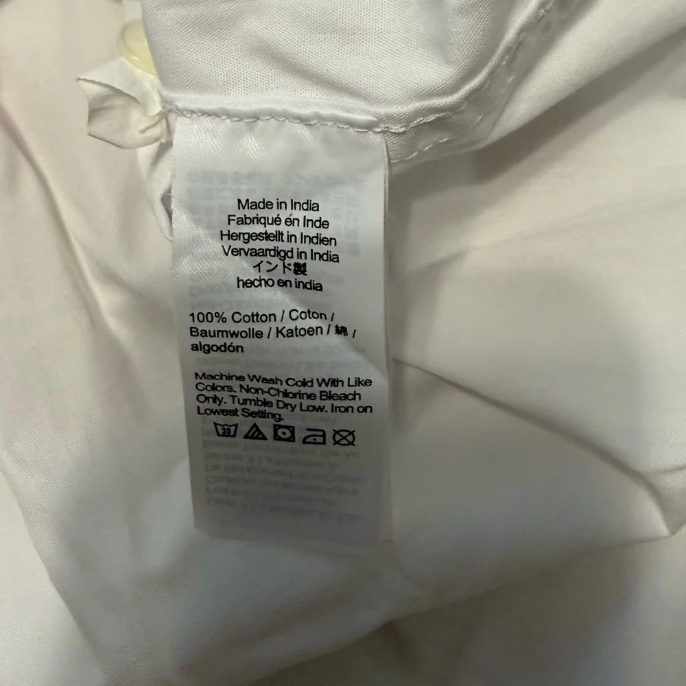 Madewell Oversized Fit Lightweight Oxford Shirt Blouse NWT L White - Picture 6 of 10